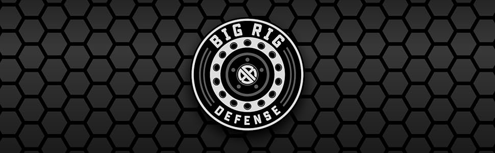 The Big Rig Defense logo on a black background. Text reads: Big Rig Defense.