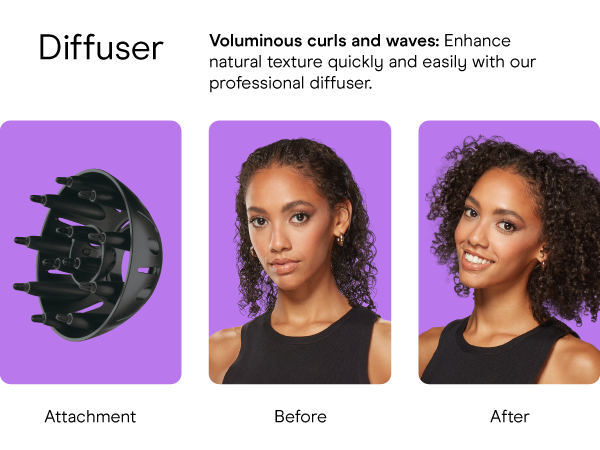 Conair pro hair dryer professional tourmaline ceramic for less frizz with diffuser and concentrator?