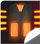 BONAI 10000mAh Portable Charger for Heated Vest, 5V 2.1A Battery Pack for Heated Jacket with Dual...