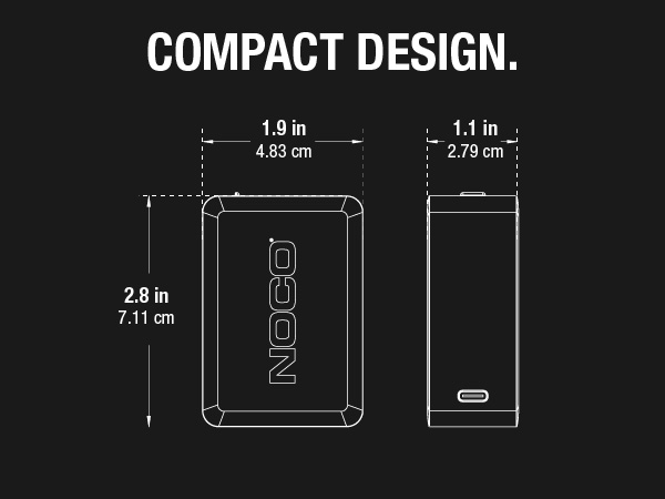 NOCO U65 65W Boost X USB-C Fast Charger for GBX45, GBX55, GBX75, &amp; GBX155 Jump Starters, and More