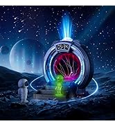 Space Portal Plasma Ball Night Light, LED Galaxy Projector Alien Lamp with White Noise, Bluetooth...