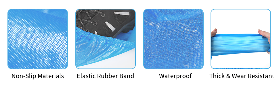 detail of shoe covers