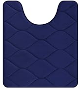 Colorxy Memory Foam U-Shaped Toilet Rugs, Ultra Soft &amp; Non-Slip Bathroom Rugs, Water Absorbent an...