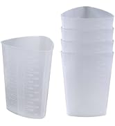 Plastic Graduated Triangular Intake Output Container 32 ounce Three-Sided Translucent La...