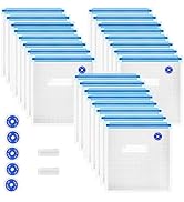 Sous Vide Bags 31 Pcs (24 Pcs Vacuum Zipper Bags &amp; 2 Seal Clips &amp; 5 Air Valves), Reusable BPA Fre...