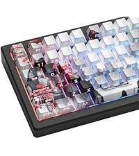 Womier Double Shot PBT Keycaps Set 138 Keys, Cherry Profile Custom Keycaps 60 65 75 100 Percent for ...