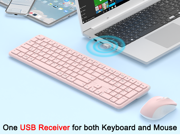 silent keyboard and mouse wireless