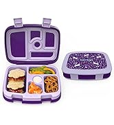 Bentgo Kids Prints Leak-Proof, 5-Compartment Bento-Style Kids Lunch Box - Ideal Portion Sizes fo...
