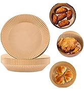 Air Fryer Disposable Paper Liner, Round Parchment Cooking Non-Stick, Baking Roasting Food Grade P...