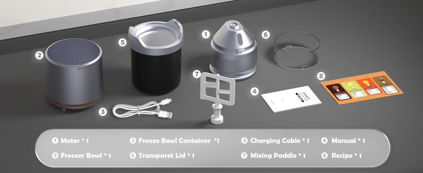 Briobite ice cream maker