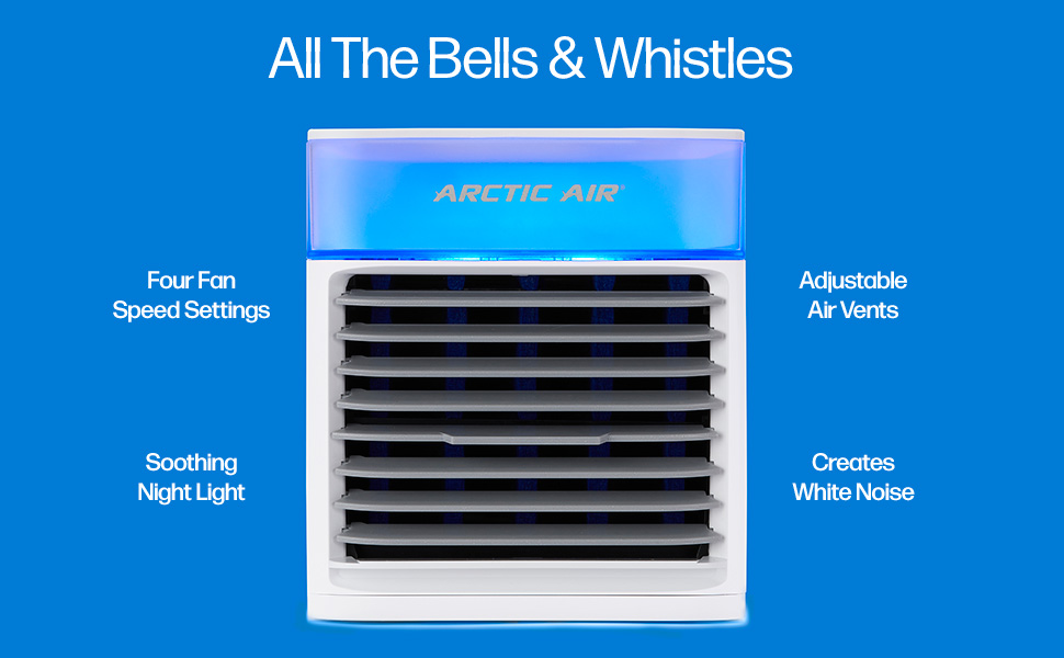 4-Speed Adjustable Vents Night Light and White Noise