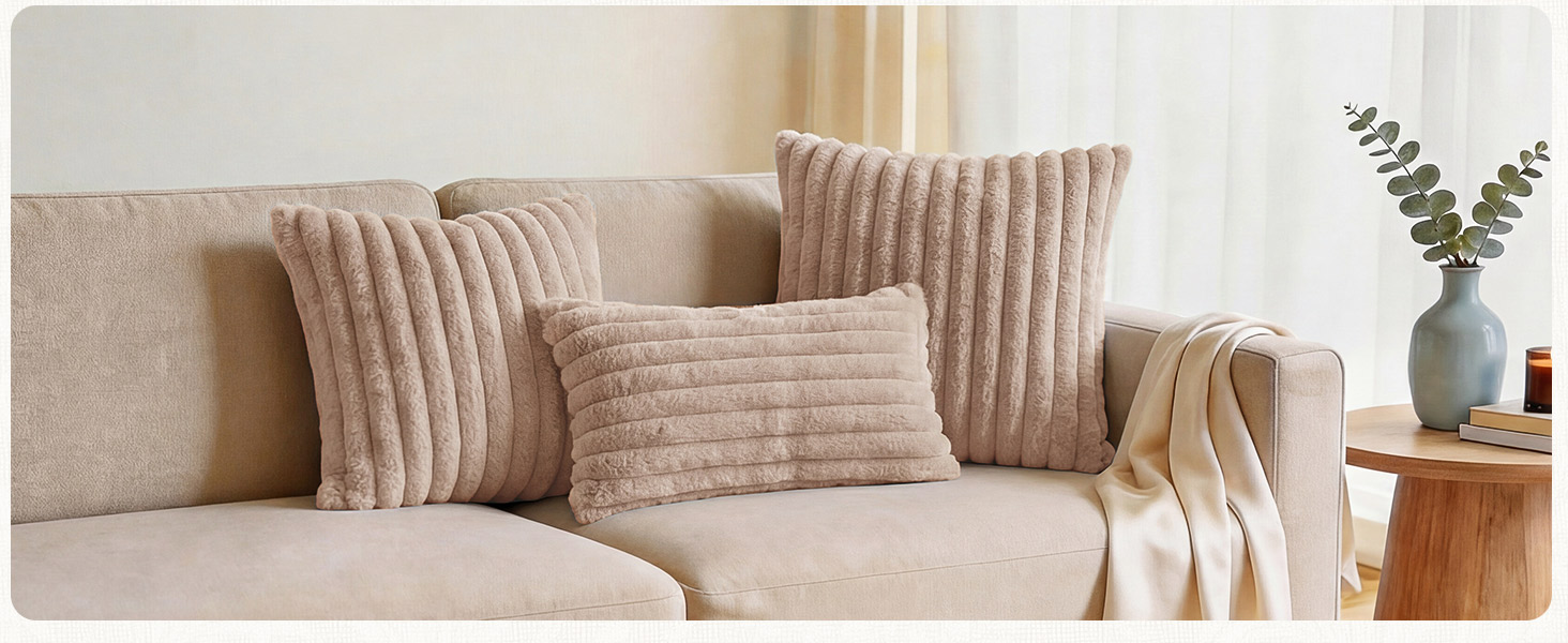 brown pillow covers