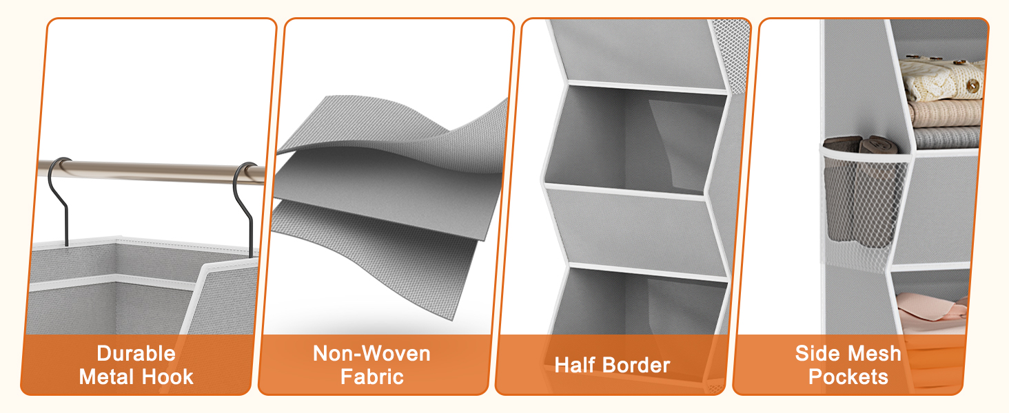 hanging closet organizer