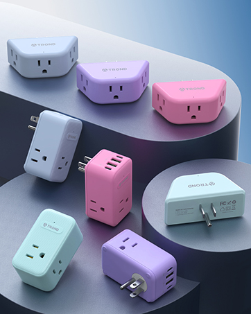 colorful outlet extender
