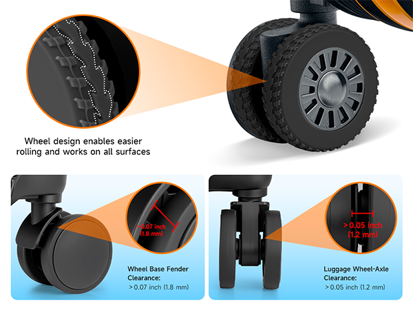 suitcase wheel covers