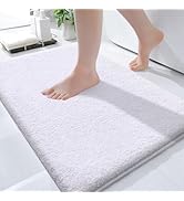 OLANLY Bathroom Rugs Mat 32x20, Extra Soft Absorbent Microfiber Bath Rugs, Rubber Backing, Quick ...