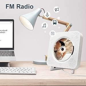 Wall Mountable CD Player Bluetooth Desktop CD Player Speakers