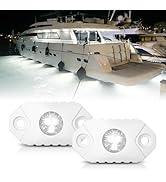 4WDKING WHITE LED Boat Interior Lights Marine Courtesy Lights IP68 Waterproof Underwater Boat Lig...