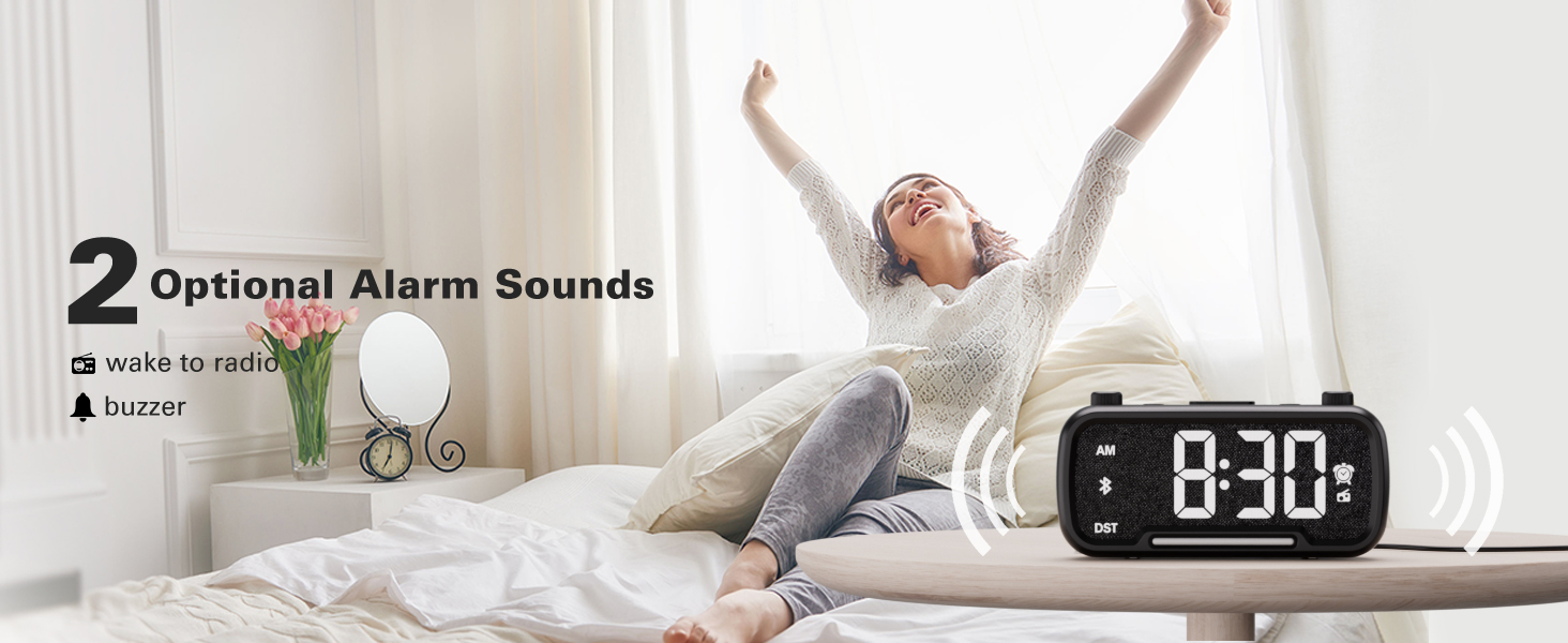 2 optional alarm sounds