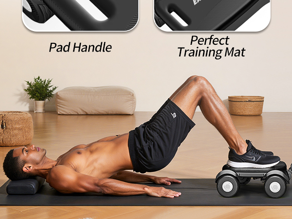 EAST MOUNT Ab Roller Wheel - Ab Roller with Elbow Support for Core Workout Home Gym Equipment