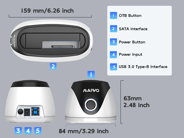 2.5 3.5 inch sata hdd ssd docking station sata hard disk enclosure sata hard drive reader