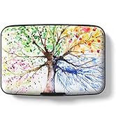 Hsxnam Credit Card Holder for Women, Mini RFID Metal Credit Cards Wallet Cute Pocket Business Car...