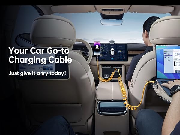 coiled lightning cable