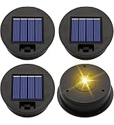 ZNYCYE Solar Light Replacement Top Parts 4 Pack(Top Size 3.31 inch,Bottom Size 2.83 inch) 7 Lumen...