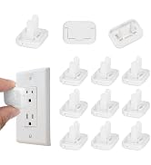 MECCANIXITY 12 Pack Outlet Covers Proofing, Electrical Safety Plug Covers Outlets Socket Proof Ca...