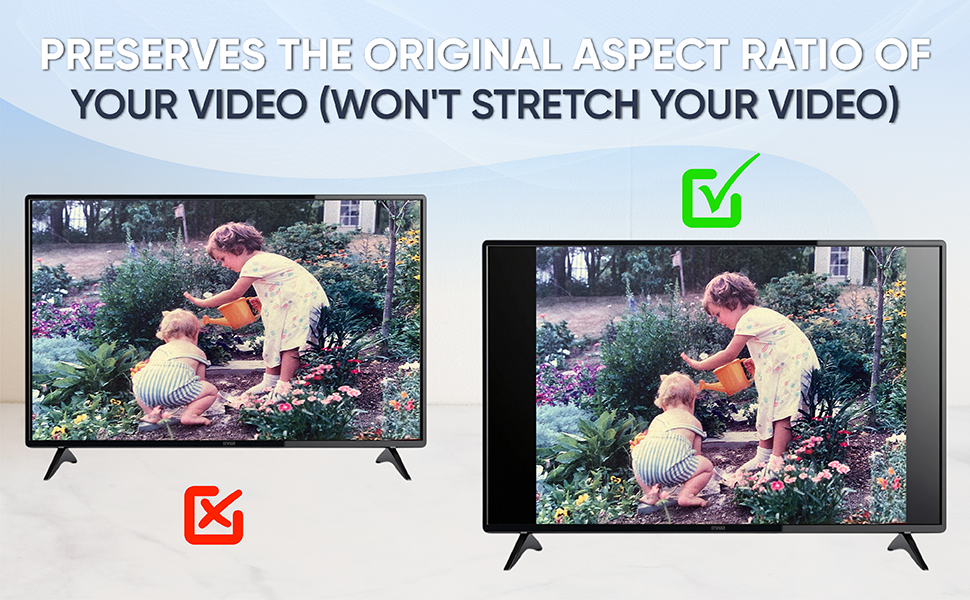 Aspect Ratio Preservation - Won't Stretch Your Video Horizontally