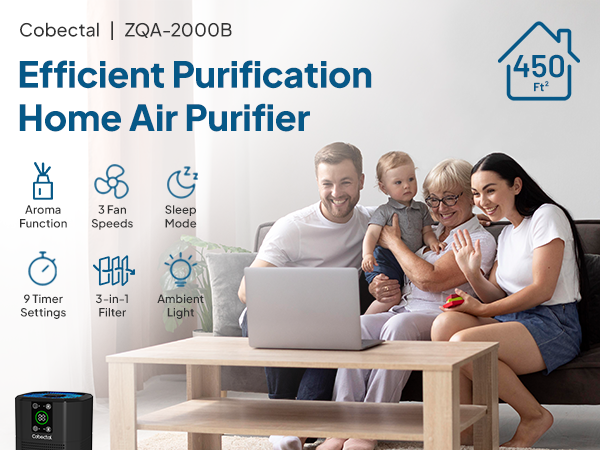 Air Purifier for Home Bedroom