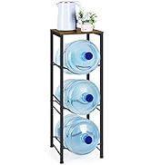 Water Bottle Holder 5 Gallon 3-Tiers Water Bottle Organizer with Storage Sh...