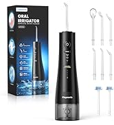 Maynovia Water Flosser Cordless for Teeth, Water Pick Oral Irrigator with U Shaped Nozzle, 40–150...