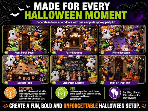 halloween balloon arch kit inside