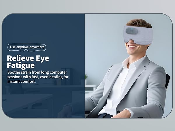 heated sleep mask with bluetooth headphones