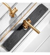 2 Pack Stone Faucet Mat for Kitchen Sink, Absorbing Drying Stone Mat Prevent Moisture, Sink Splas...