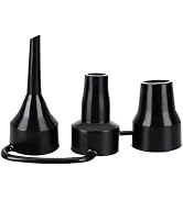 3 Sizes Black Air Pump Replacement Nozzles, Plastic Pump Nozzles,Inflatable Pump Nozzles Head,Air...