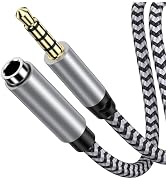 HOOTEK Headphone Extension Cable 6FT 3.5mm Male to Female Stereo Audio Extension Cable with Micro...