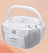 Retekess TR621 CD and Cassette Player Combo, Boombox CD Player for Home, AM/FM, Tape Recording, T...
