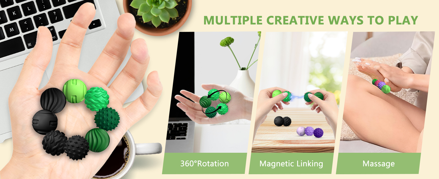 Silicone fidget ball stocking stuffers toys adhd fidget balls small office desk toys