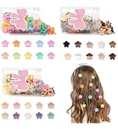 150 pcs Mini Flower Hair Clips Colorful Small Hair Clips Mini Claw Clips Cute Hair Accessories fo...