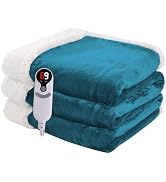Minervada Electric Heated Blanket Full Size 72×84 inches, Cozy Plush Flannel,10 Hrs Auto Shut Off...