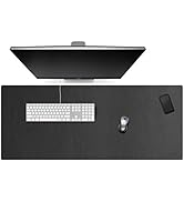 Cacoy 47.2"x19.7" Large Mouse Pad for Desk, PU Leather Desk Blotter Pad Protector, Dual-Sided Wat...