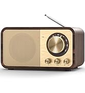Tendak FM Radio with Best Reception, Portable Transistor Radio with 5W Speaker, Rechargeable Vint...
