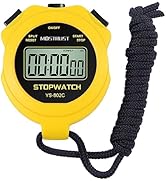 MOSTRUST Digital Simple Stopwatch, 1/30 Lap Basic Stopwatch, No Bells, No Clock, No Alarm, Silent...