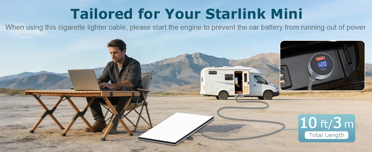 Starlink Mini Car Charge