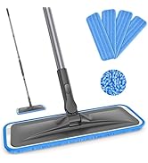 Microfiber Mops for Hardwood Floor Cleaning - BPAWA Flat Floor Mop with 4 Washable Pads for Lamin...