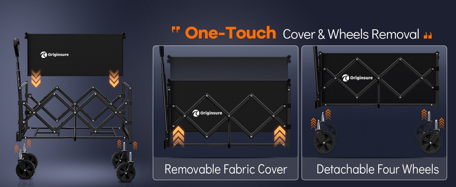 Removable Fabric Cover and Detachable Four Wheels