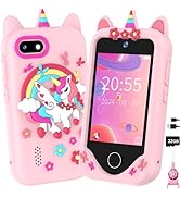 Yosfeng Kids Smart Phone for Girls Gifts - Toddler Birthday Gift for Age 3 4 5 6 Year Old, Kids C...