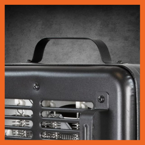 Comfort Zone portable heater has a convenient carry handle